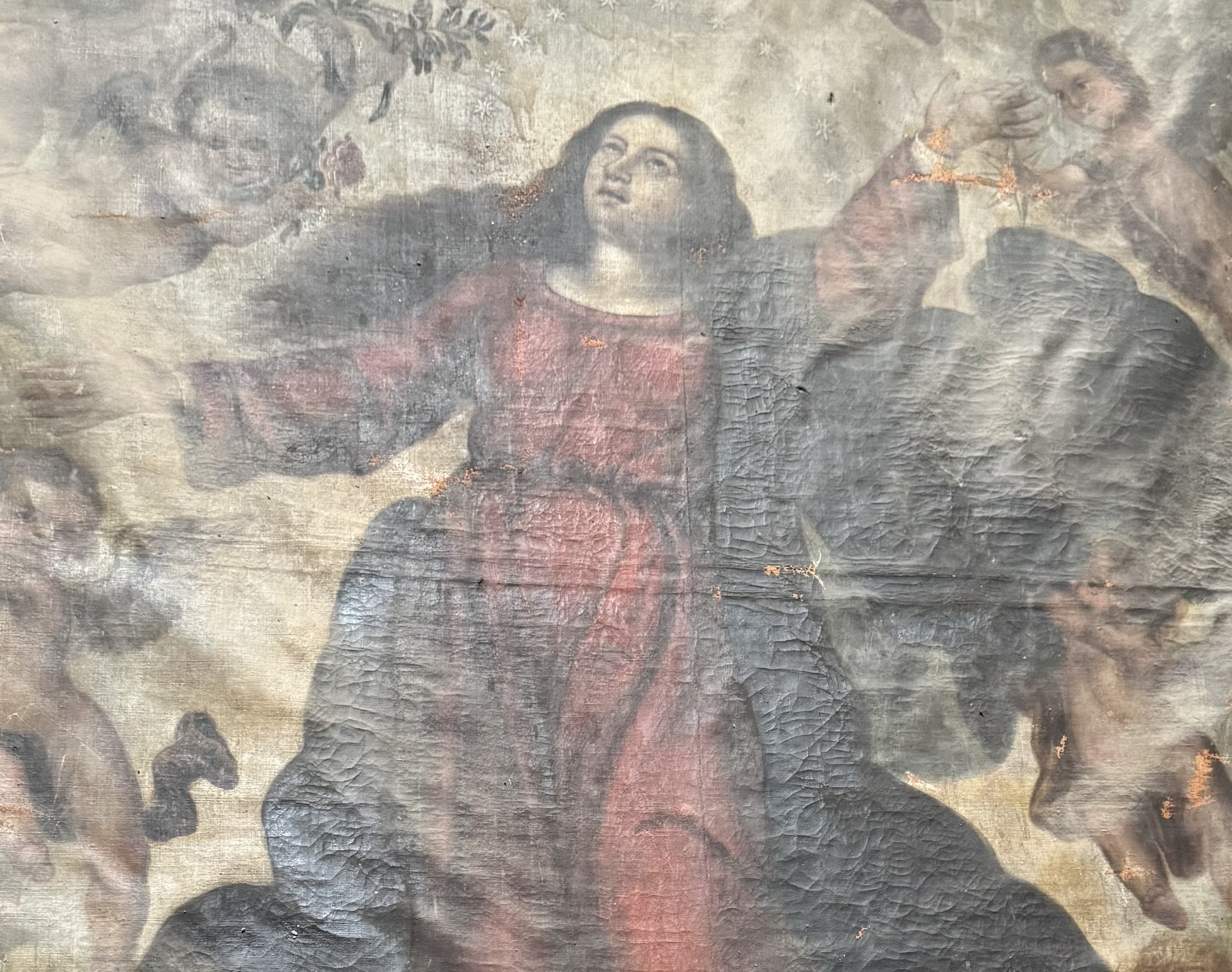 Restauración cuadro central (Vídeo)